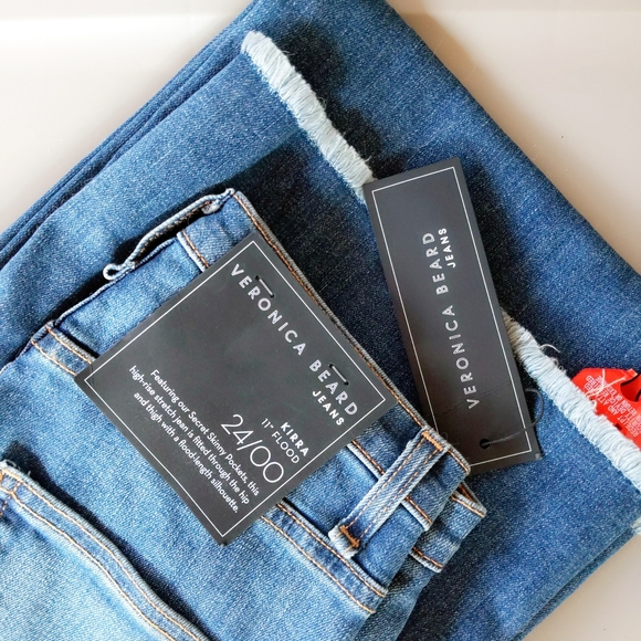 Veronica Beard Kirra Flood Length Button Fly Jeans - Picture 5 of 5